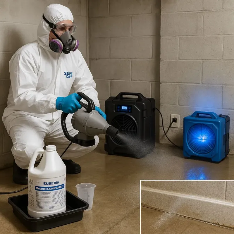 Sanitization and Odor Removal process in Weyers Cave, VA